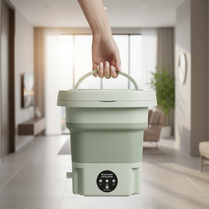 AquaFold Pro™ – Foldable Portable Washing Machine