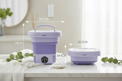 AquaFold Pro™ – Foldable Portable Washing Machine
