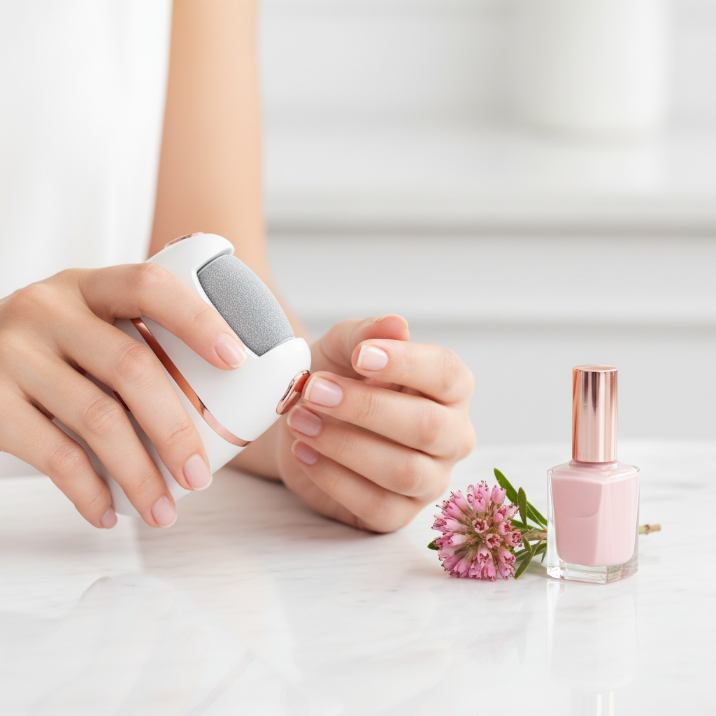 SilkGrind Pro™ 2-in-1 – Electric Foot & Nail Buffer